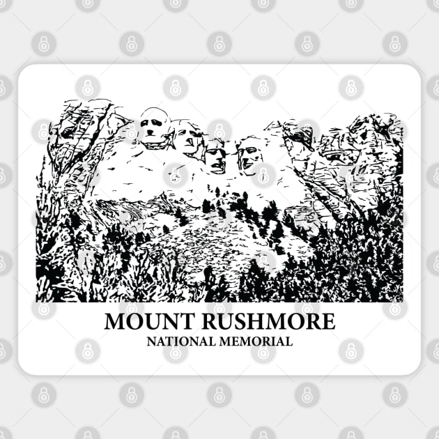 Mount Rushmore National Memorial Magnet by Lakeric
